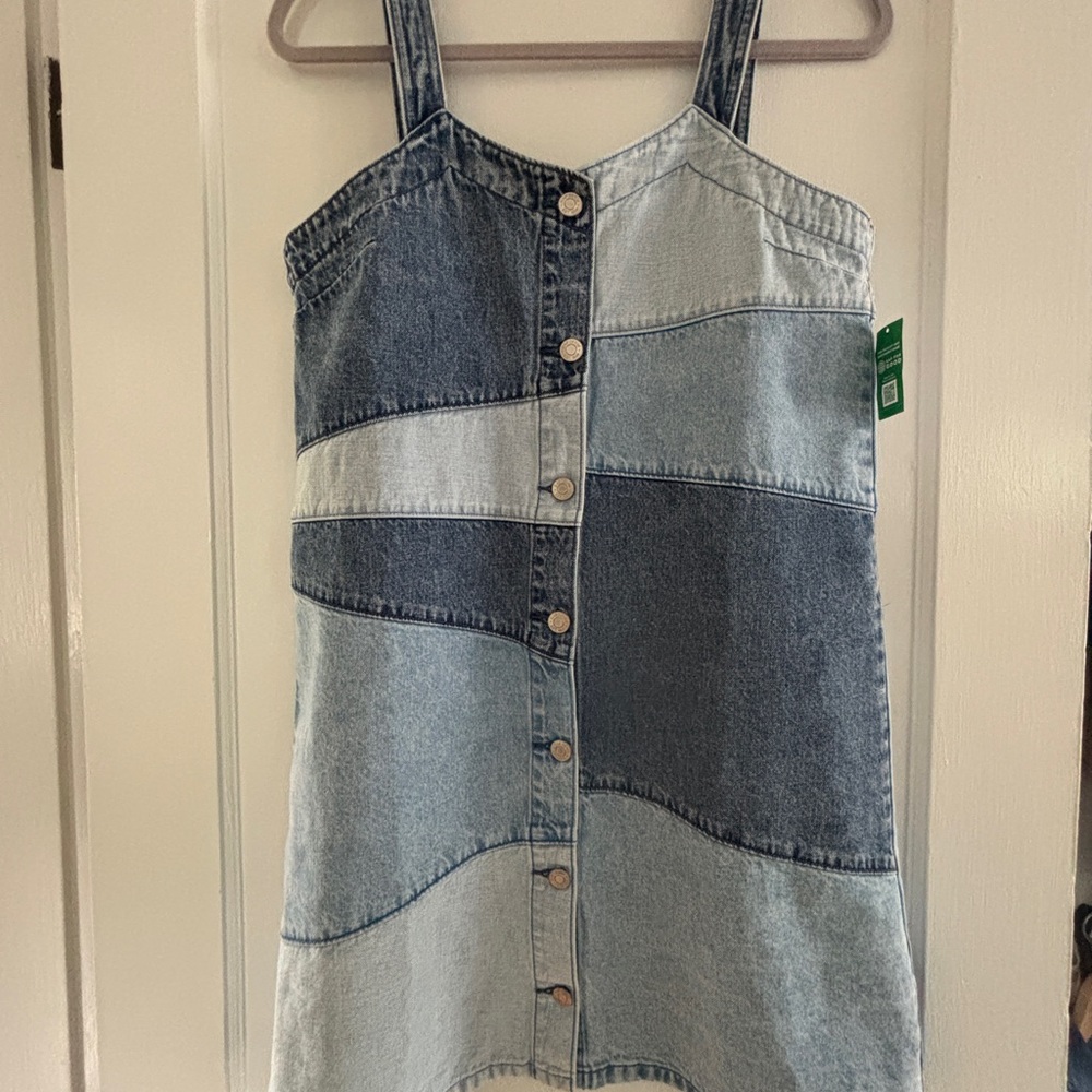 GAP Patchwork Denim Dress